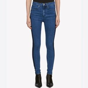 Rag & Bone Mazie High Rise Skinny Jeans Double Indigo Size 28